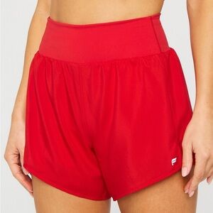 Fabletics Bold Red Athletic Shorts